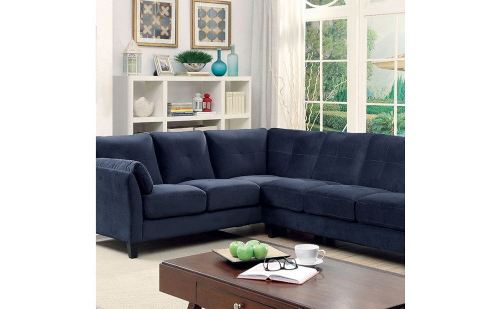 Nola Sectional Navy Furniture of America