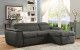 Lendra Storage Sectional Graphite Furniture of America