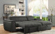 Lendra Storage Sectional Graphite Furniture of America