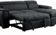 Lendra Storage Sectional Graphite Furniture of America