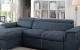 Patt Sectional Blue Gray Furniture of America