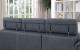 Patt Sectional Blue Gray Furniture of America