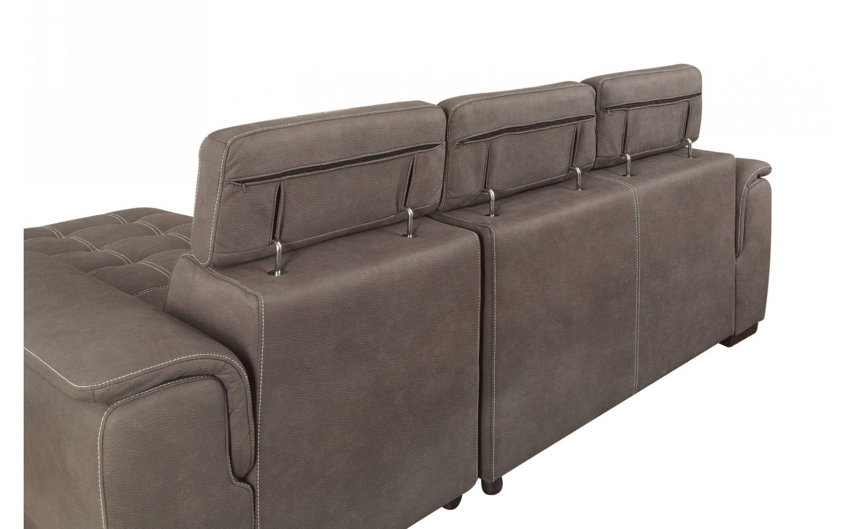 Lendra Storage Sectional Brown Furniture of America