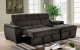 Patt Sectional Dark Gray Furniture of America