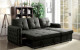 Dem Storage Sectional Dark Gray Furniture of America