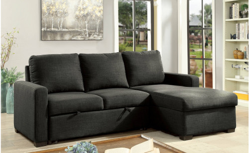 Othman Sectional Grey Furniture of America Othman Sectional Grey Furniture of America
