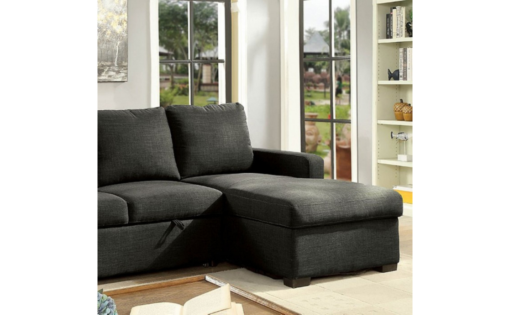 Othman Sectional Grey Furniture of America