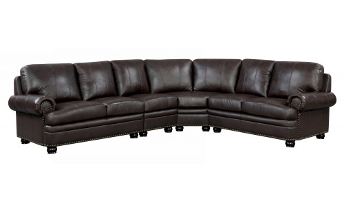 Emix Sectional Brown Furniture of America Emix Sectional Brown Furniture of America