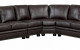 Emix Sectional Brown Furniture of America