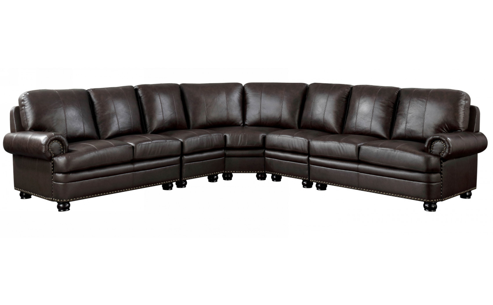 Emix Sectional Brown Furniture of America
