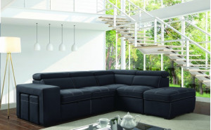 Athen Storage Sectional Graphite Furniture of America Athen Storage Sectional Graphite Furniture of America