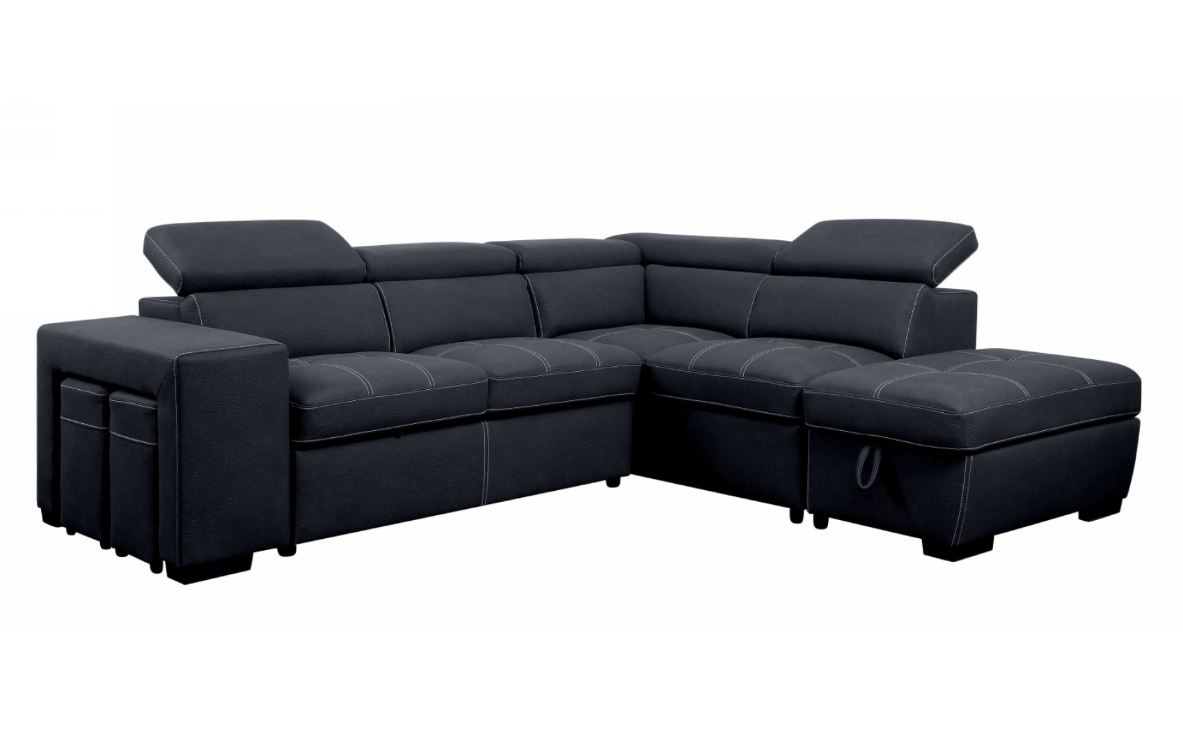 Athen Storage Sectional Graphite Furniture of America