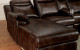 Becarra Reclining Sectional Brown Furniture of America