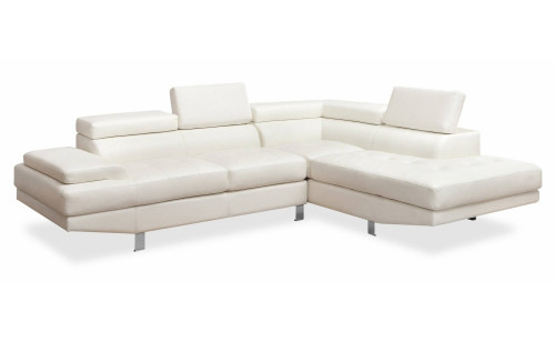Aster Sectional White Furniture of America Aster Sectional White Furniture of America