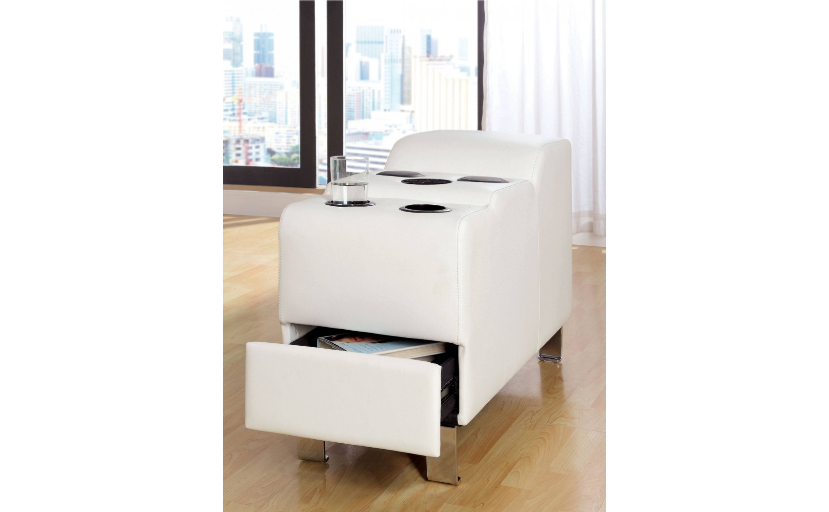 Aster Sectional White Furniture of America