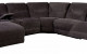 Seren Reclining Sectional w Console Gray Furniture of America