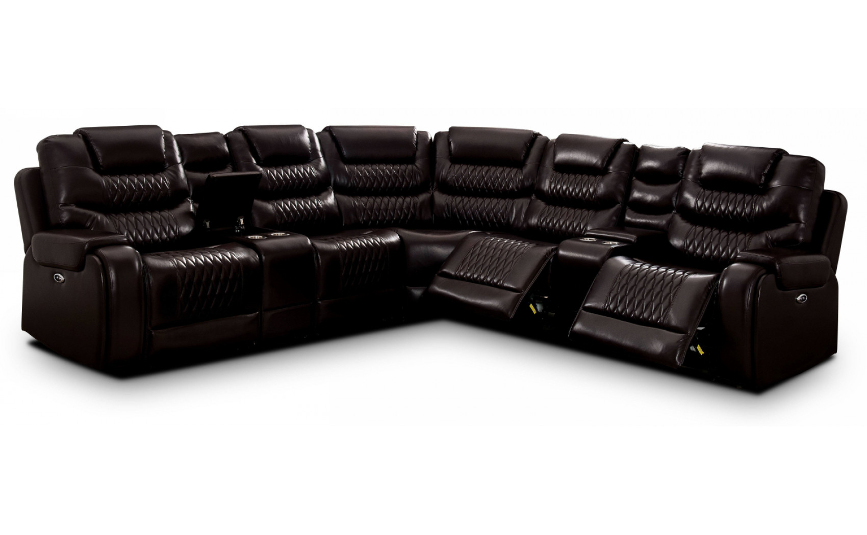 Tombolo Reclining Sectional Brown Furniture of America