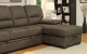 Alceste Sleeper Sectional Ash Brown Furniture of America