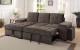 Owego Sectional Warm Gray Furniture of America