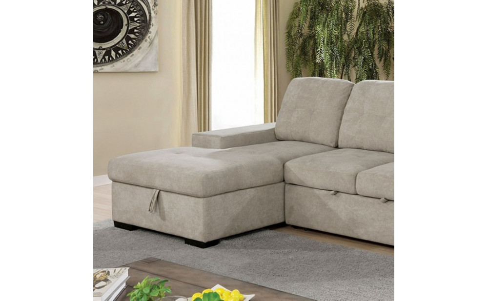 Owego Sectional Light Gray Furniture of America