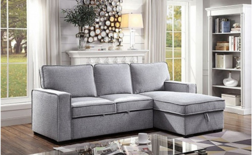 Ine Sectional Gray Furniture of America Ine Sectional Gray Furniture of America