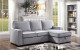 Ine Sectional Gray Furniture of America