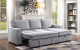 Ine Sectional Gray Furniture of America