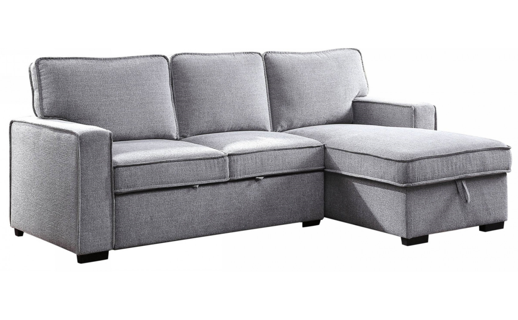 Ine Sectional Gray Furniture of America