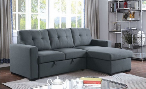 Jaco Sectional Dark Gray Furniture of America Jaco Sectional Dark Gray Furniture of America