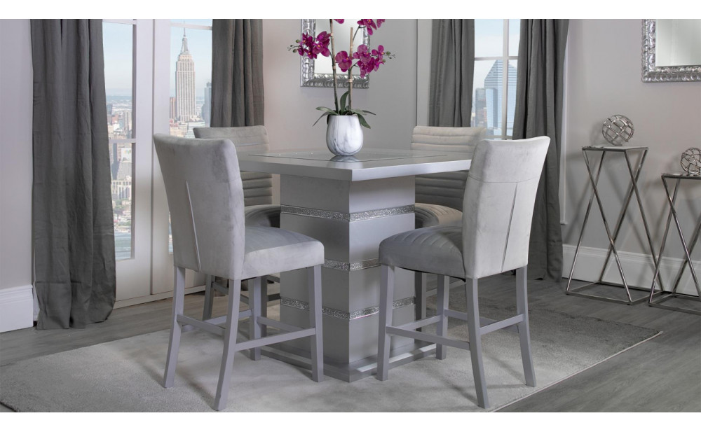 D1903BS Set Of 4 Barstools Grey Global Furniture
