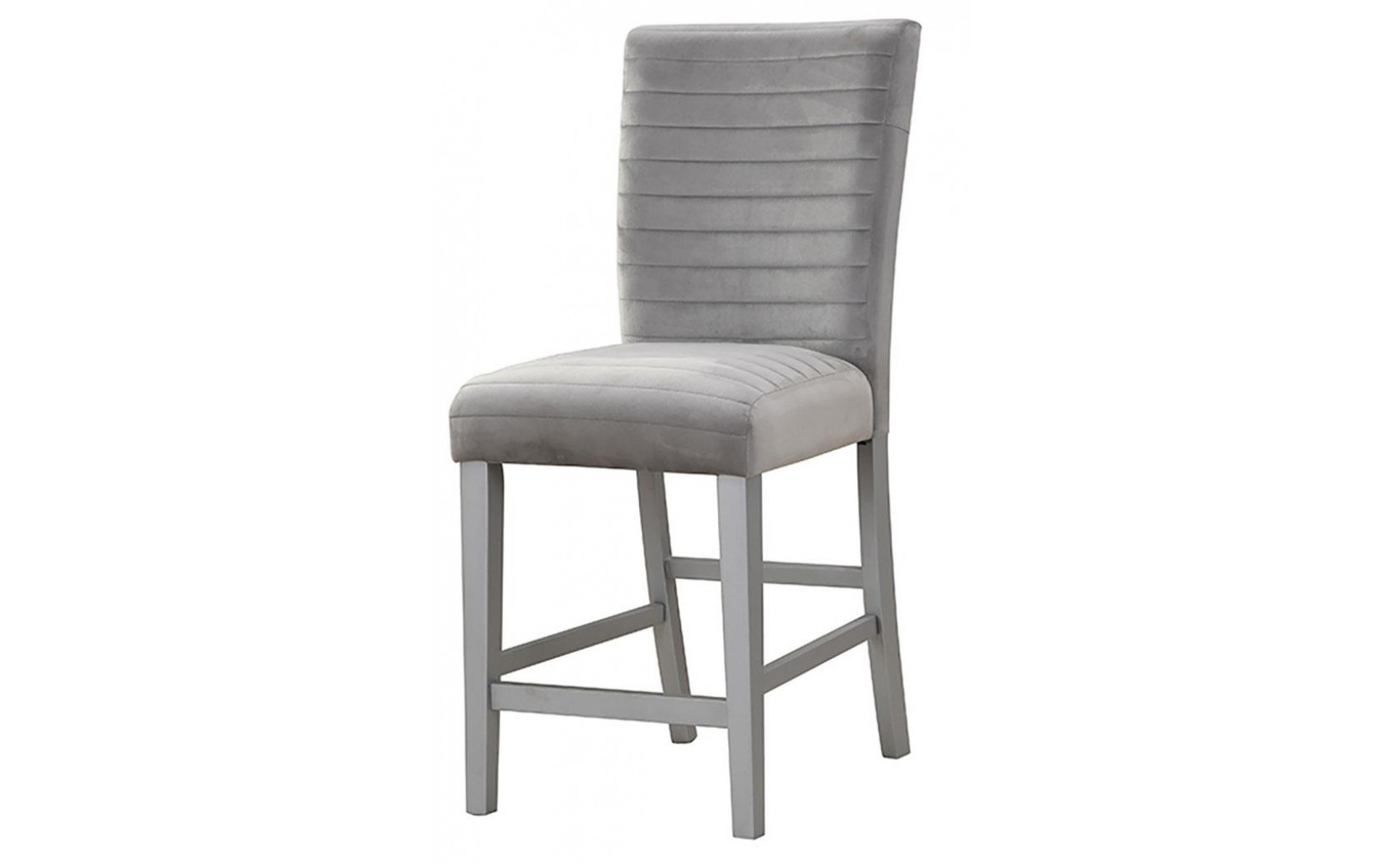 D1903BT + D1903BS-GRY Bar Set Silver / Clear Global Furniture