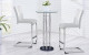 M208BT + D915BS-WHT Bar Set Silver / Clear Global Furniture