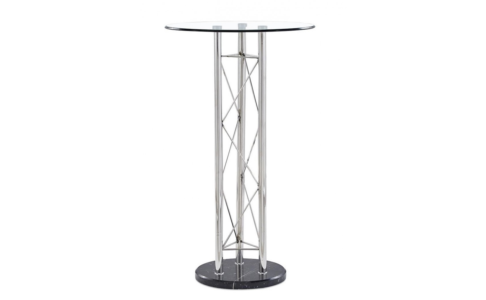 M208BT Bar Table Silver / Clear Global Furniture