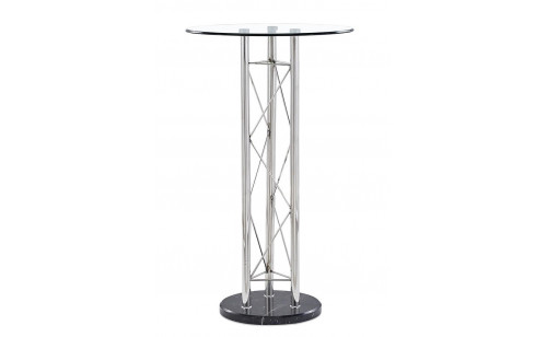 M208BT Bar Table Silver / Clear Global Furniture M208BT Bar Table Silver / Clear Global Furniture