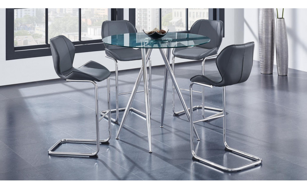 D1446BS Set Of 4 Barstools Grey Global Furniture