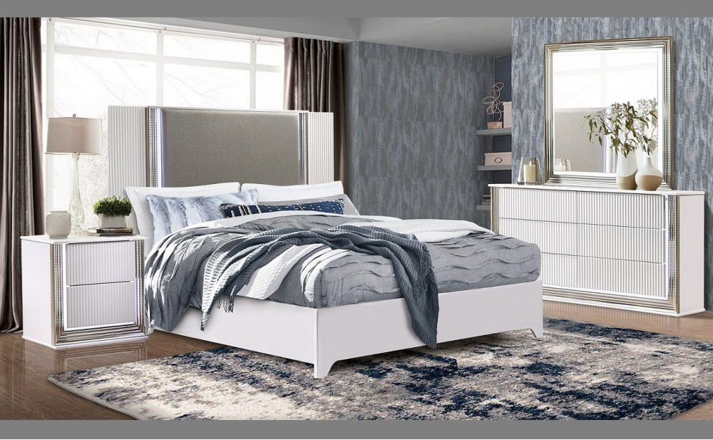 Aspen Vanity Stool Grey Global Furniture