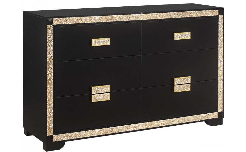 Blake Chest Black / Gold Global Furniture
