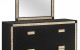 Blake Bedroom Set Black / Gold Global Furniture