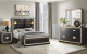 Blake Bedroom Set Black / Gold Global Furniture