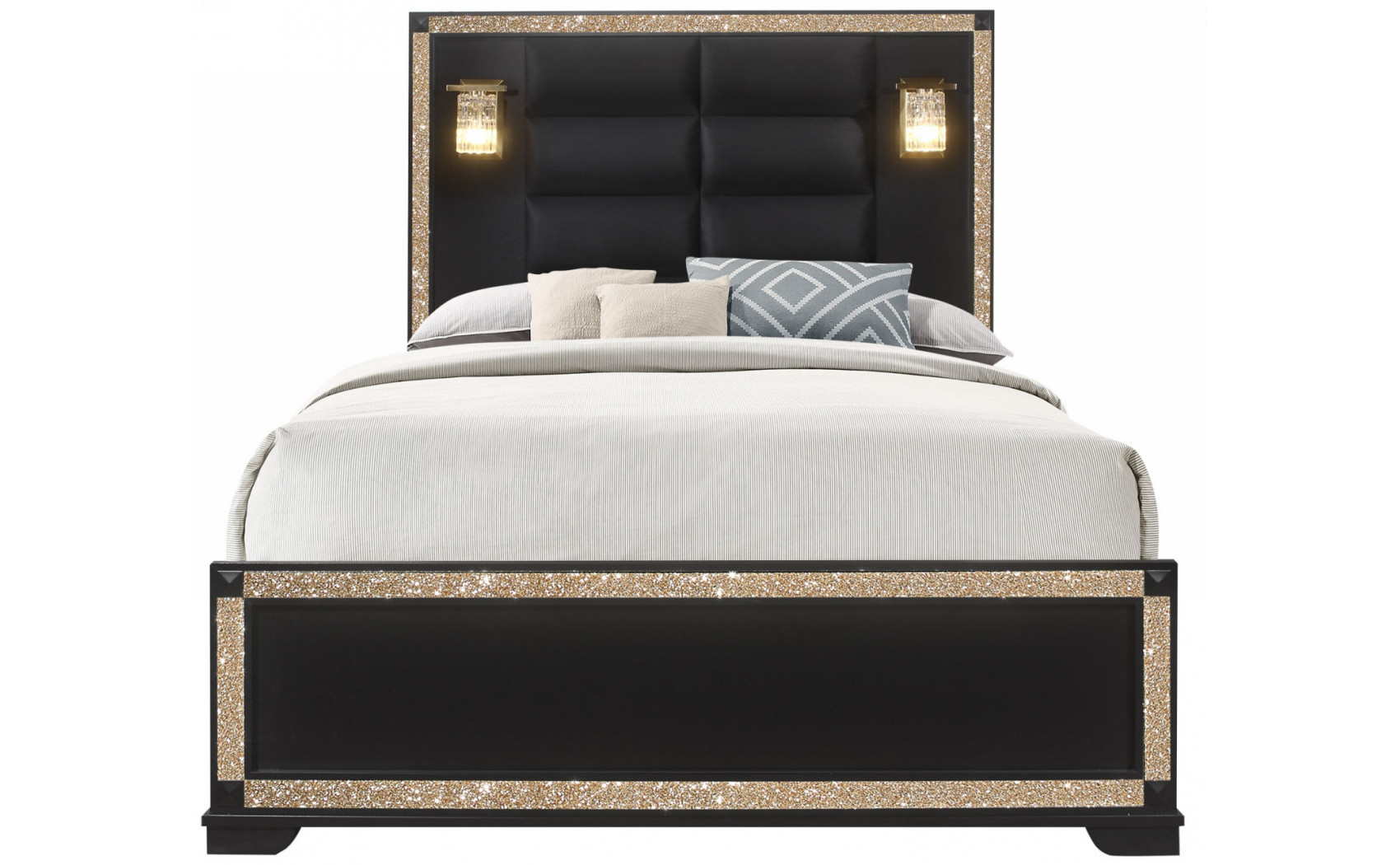 Blake Dresser Black / Gold Global Furniture
