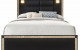 Blake Bed Black / Gold Global Furniture