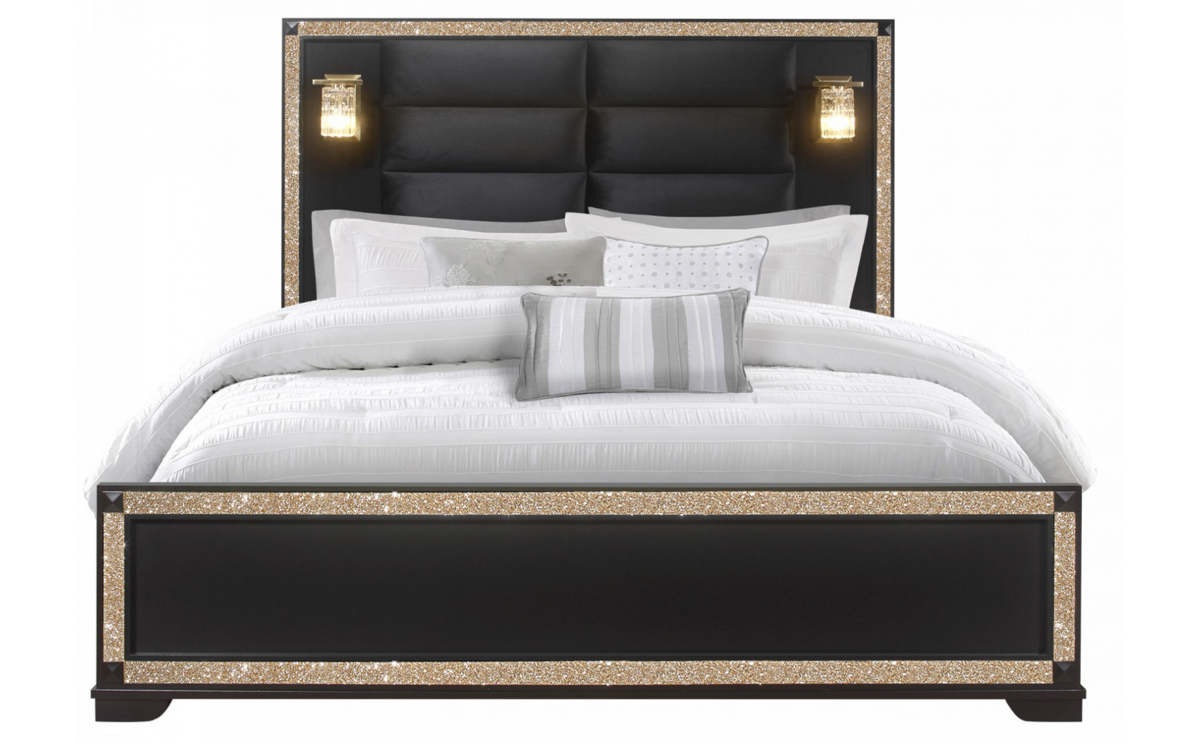 Blake Dresser Black / Gold Global Furniture
