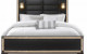 Blake Bed Black / Gold Global Furniture