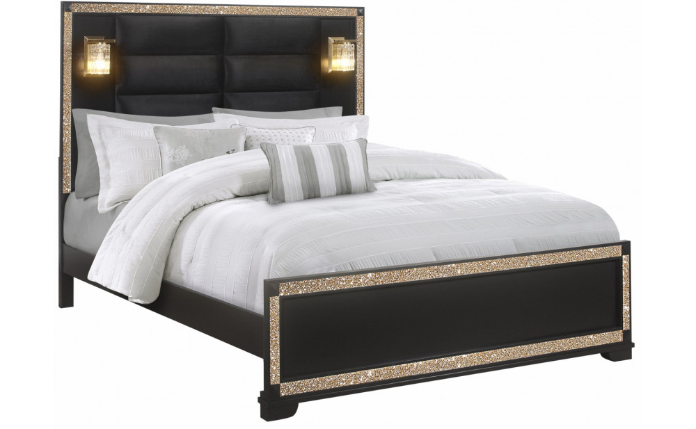 Blake Casegoods Black / Gold Global Furniture