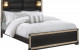 Blake Dresser Black / Gold Global Furniture