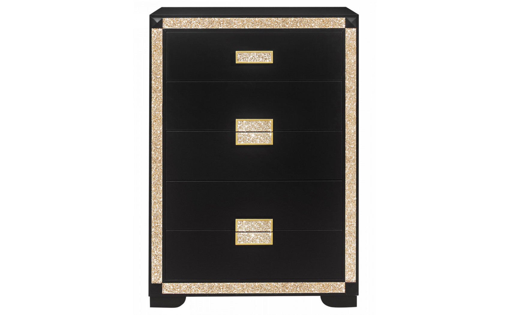 Blake Dresser Black / Gold Global Furniture