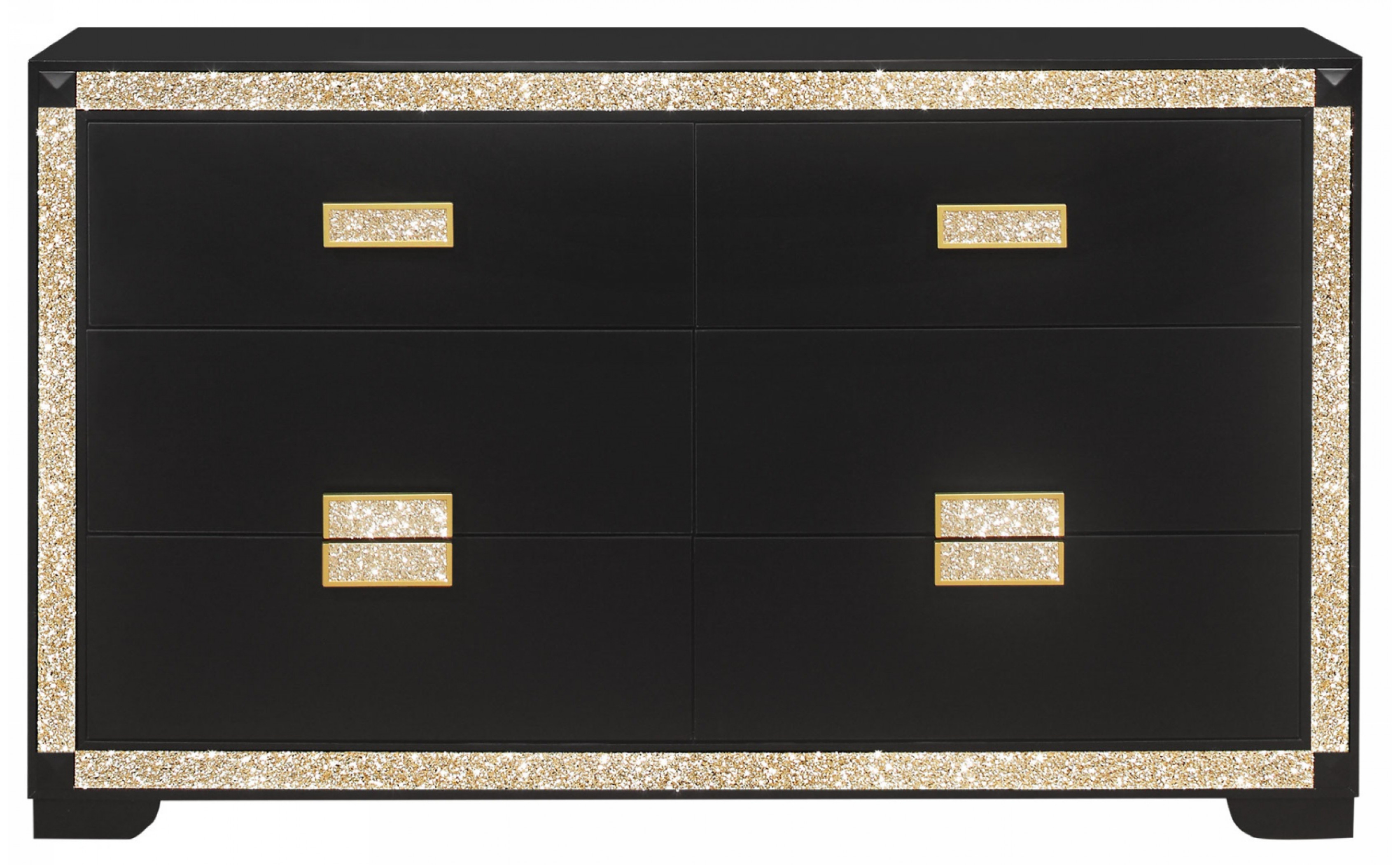 Blake Dresser Black / Gold Global Furniture USA