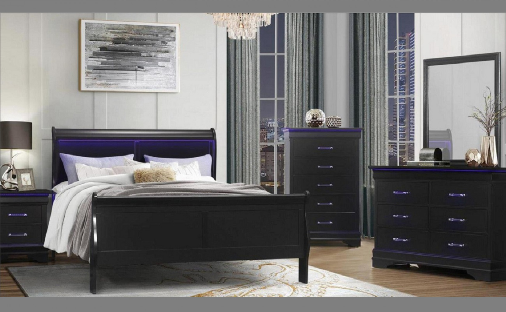 Charlie Dresser Black Global Furniture