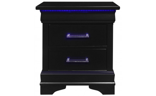 Charlie Nightstand Black Global Furniture Charlie Nightstand Black Global Furniture