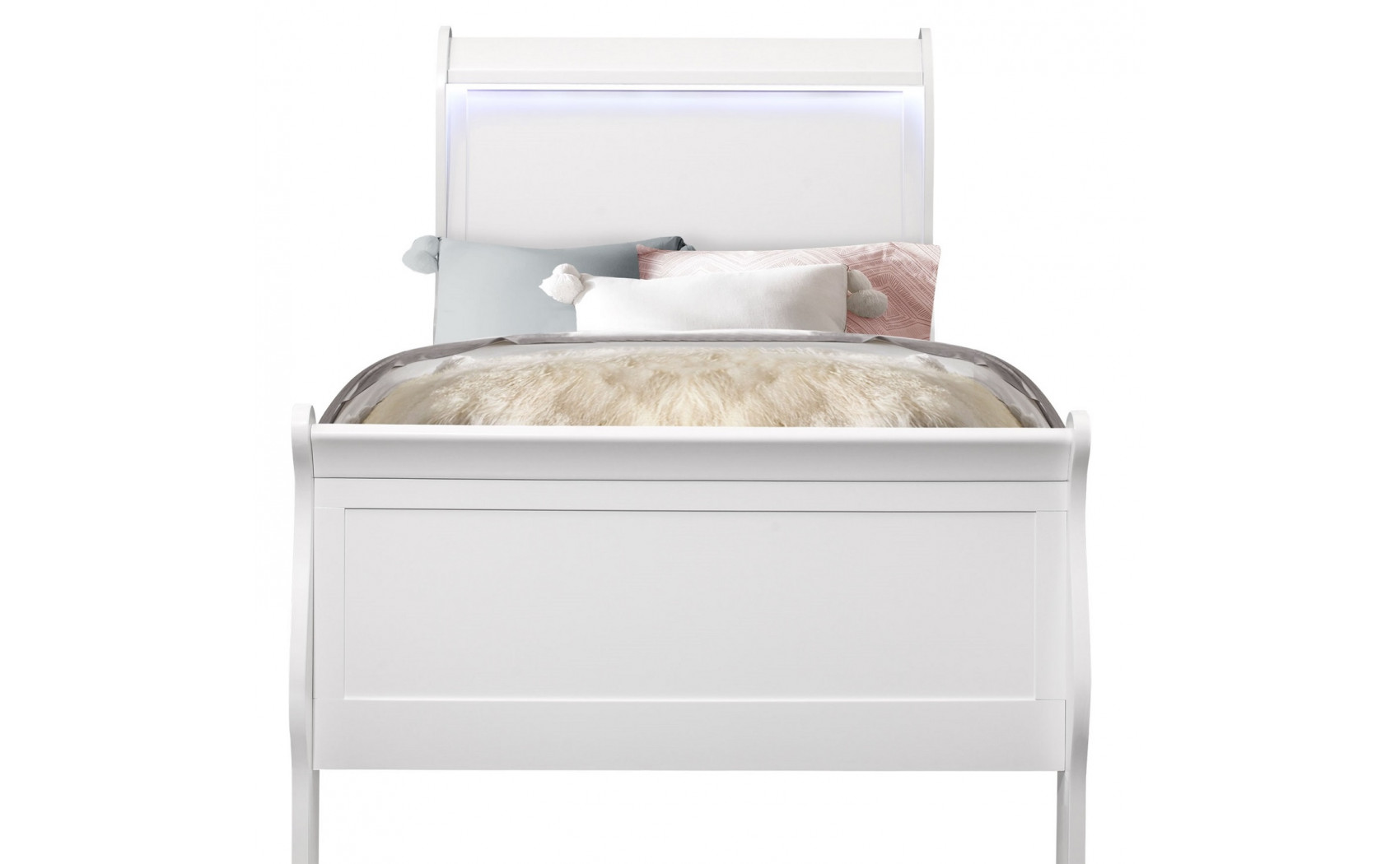 Charlie Bed White Global Furniture